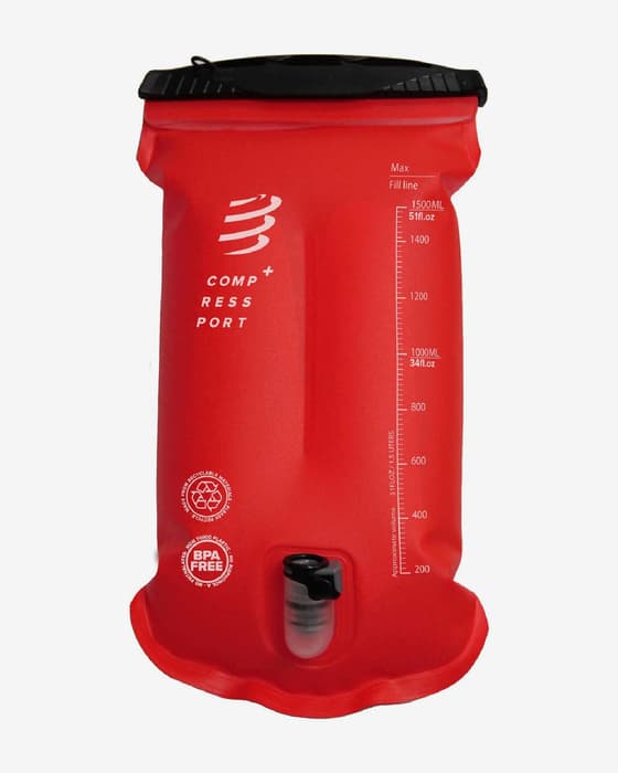 Depósito flexible Compressport Hydration 1.5L rojo