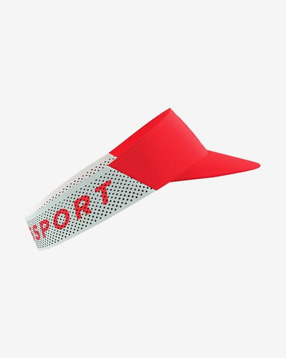 Viseira Compressport Pro Racing vermelho branco