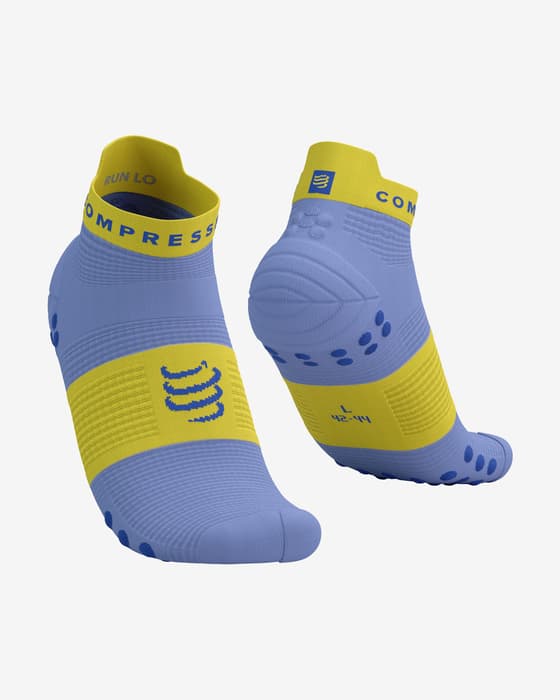 Calcetines Compressport Pro Racing v4.0 Run Low violeta amarillo