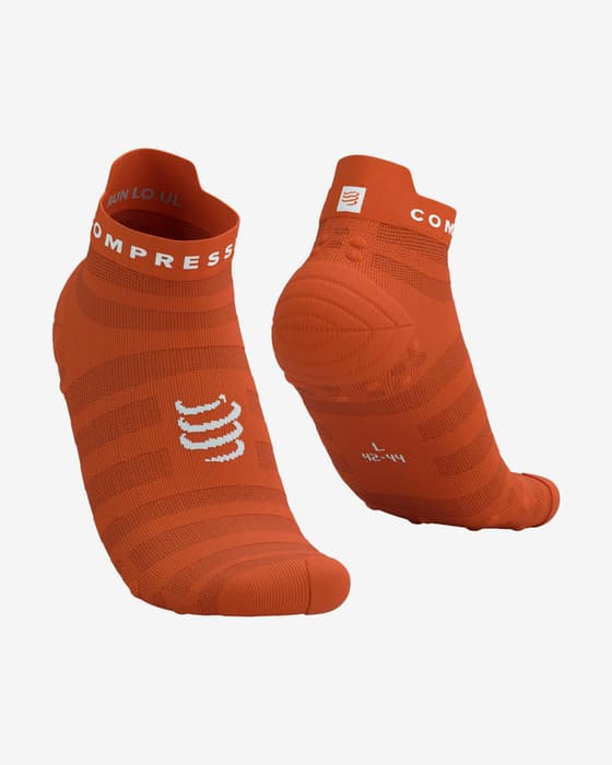 Calcetines Compressport Pro Racing v4.0 Ultralight Run Low naranja intenso