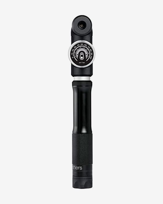 Crankbrothers Sterling Small Hand Pump with Pressure Gauge Black