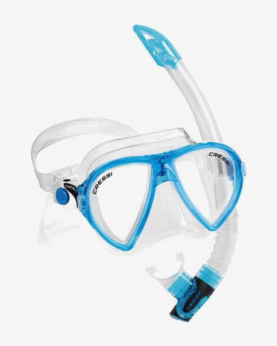 Conjunto Cressi Ocean Vip branco azul