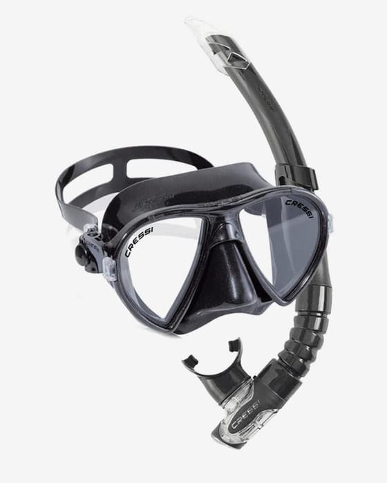Conjunto Cressi Ocean Vip preto