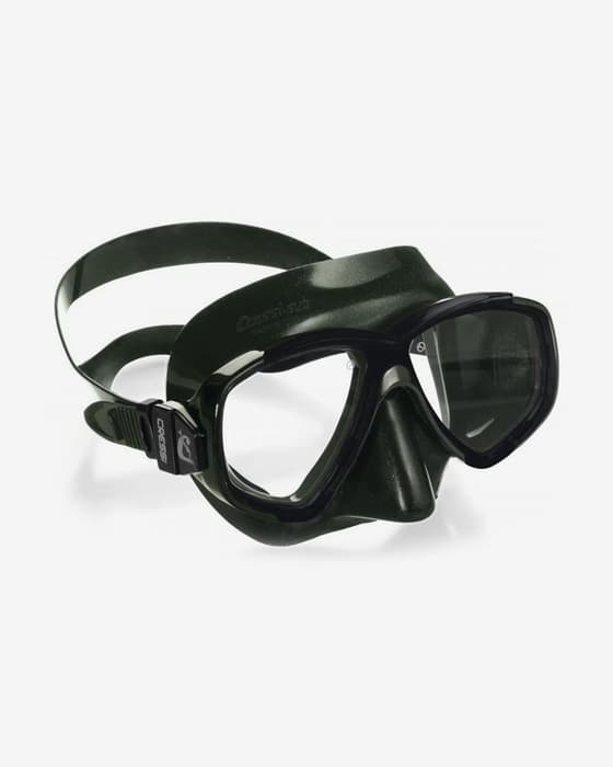 Cressi Perla Diving Goggles Dark Green with Clear Lenses