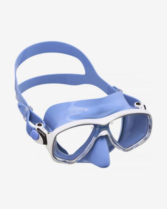 Cressi Marea Colorama Diving Mask Blue White with Clear Lens