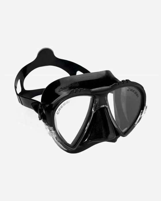 Cressi Matrix Diving Goggles Black with Clear Lenses
