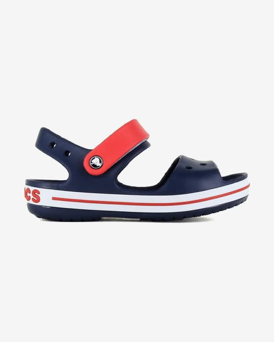 Sandalias Crocs Crocband azul marino blanco rojo infantil