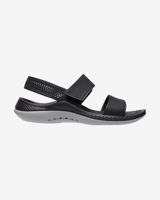 Sandalias Crocs LiteRide 360 negro gris mujer