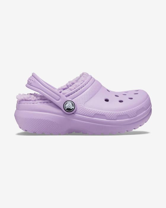 Crocs Classic Lined Clog T lila claro infantil