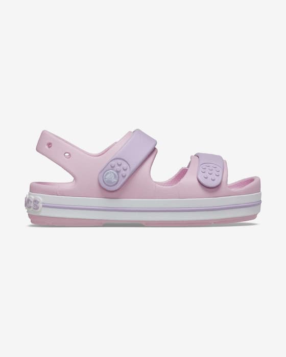 Sandalias Crocs Crocband Cruiser rosa lila infantil