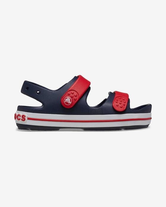 Sandalias Crocs Crocband Cruiser negro rojo blanco infantil