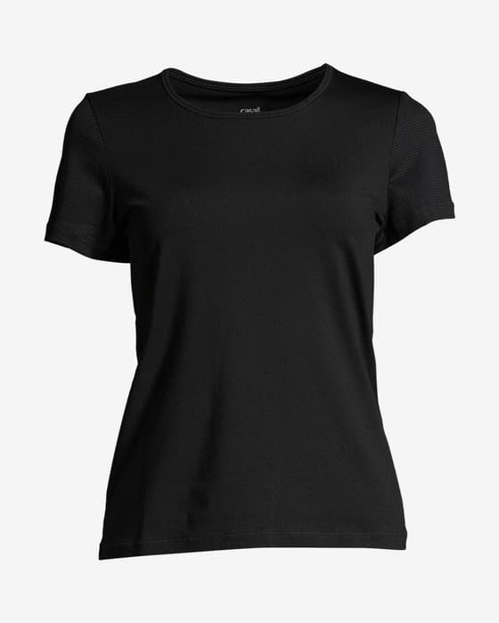 Camiseta Casall Iconic manga corta negro mujer