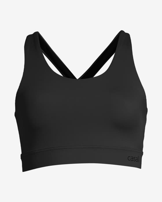 Sujetador deportivo Casall Crossback Sports negro