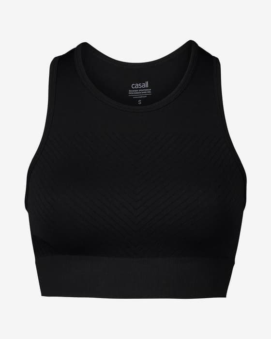 Sujetador deportivo Casall Essential Block Seamless Sport negro