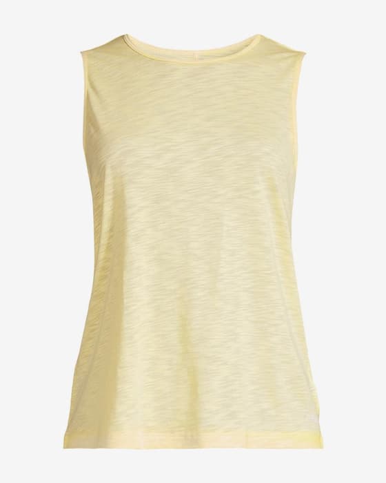 Camiseta Casall Soft Texture tirantes amarillo mujer