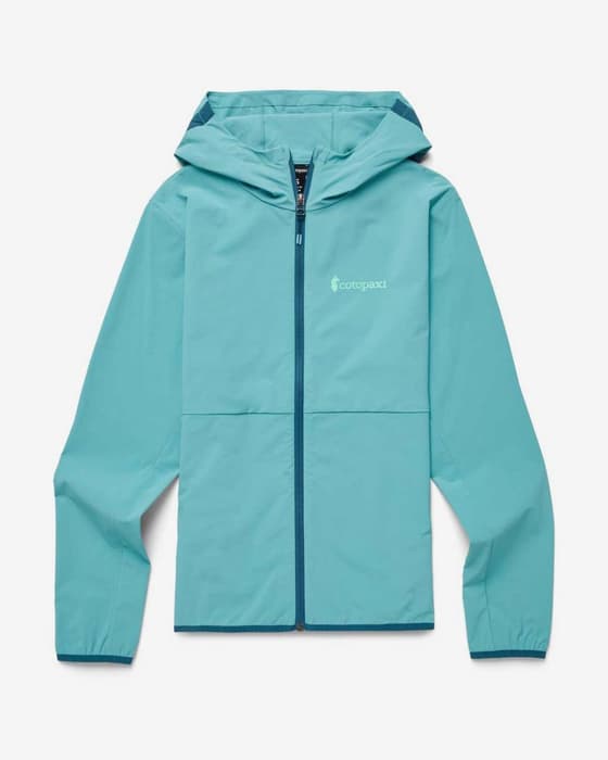 Chaqueta fina con capucha Cotopaxi Vuelta Performance azul celeste mujer