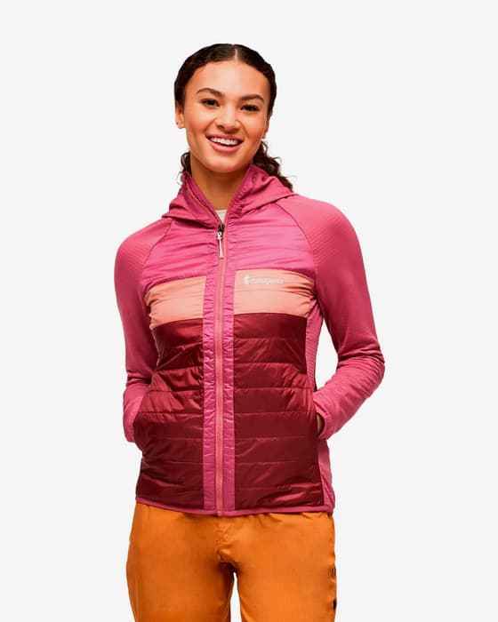 Chaqueta con capucha Cotopaxi Capa Hybrid Insulated rosa granate mujer