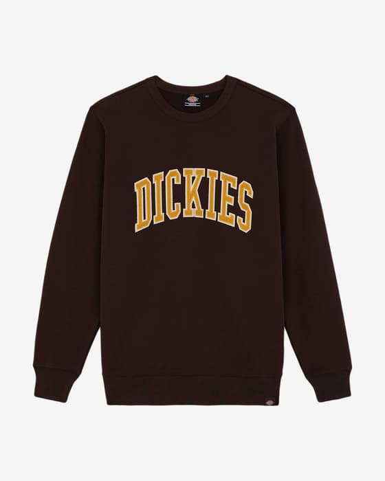 Sudadera Dickies Aitkin marrón naranja