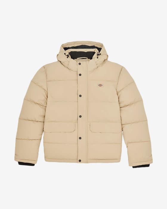 Chaqueta Dickies Glacier View Puffer beige claro negro