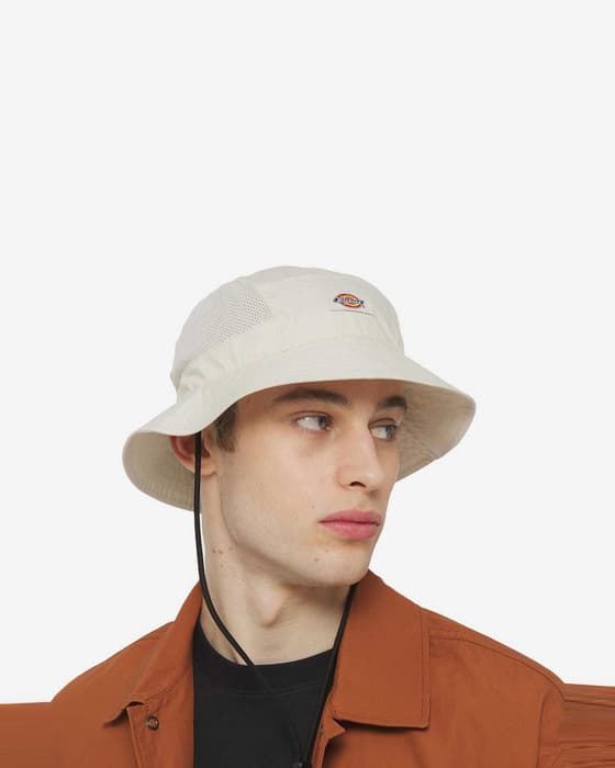 Chapéu Dickies Fishersville branco acinzentado.