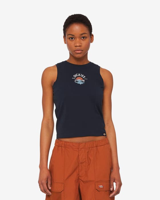 Camiseta Dickies Onley tirantes azul oscuro mujer