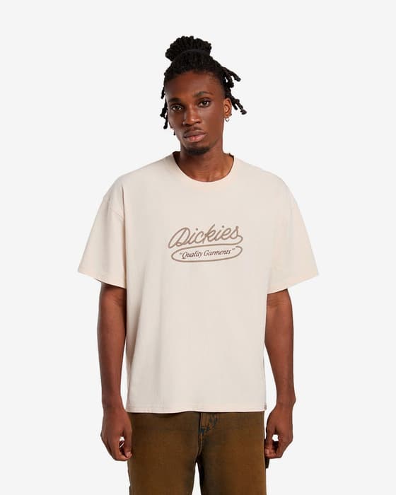 T-shirt Dickies Rope Center Logo manica corta bianco