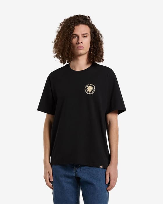 T-shirt Dickies Wrench manica corta nero giallo