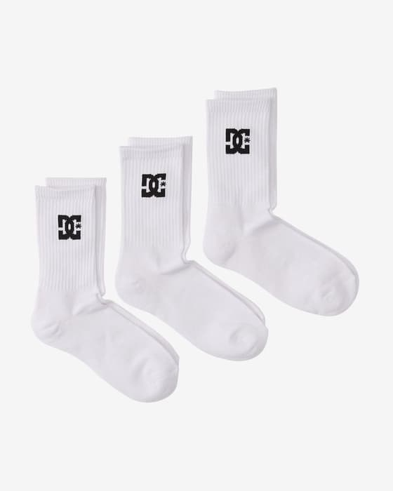 Calcetines DC Shoes Crew (3 pares) blanco