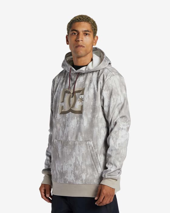 DC Shoes Snowstar Hoodie Grey Beige White