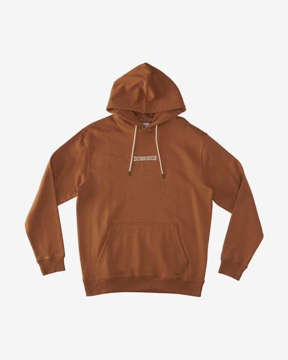 DC Shoes Baseline Hoodie Brown White