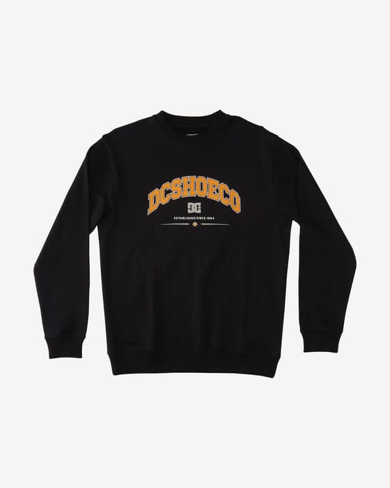 DC Shoes Orientation Sweatshirt Black Orange 
