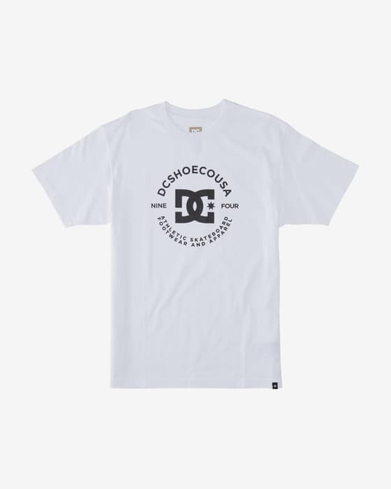 Camiseta DC Shoes Star Pilot manga corta blanco logo negro