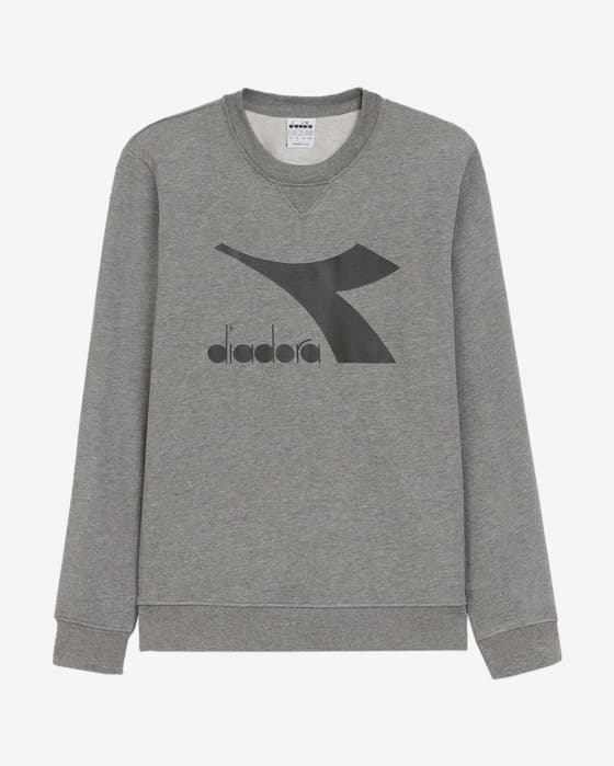 Sudadera Diadora Crew Chromia gris claro negro