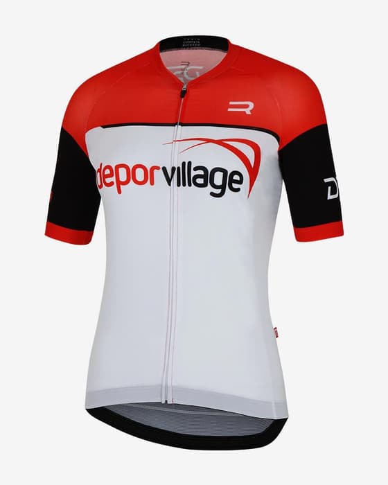 Maillot Deporvillage Brand manche courte blanc rouge noir femme