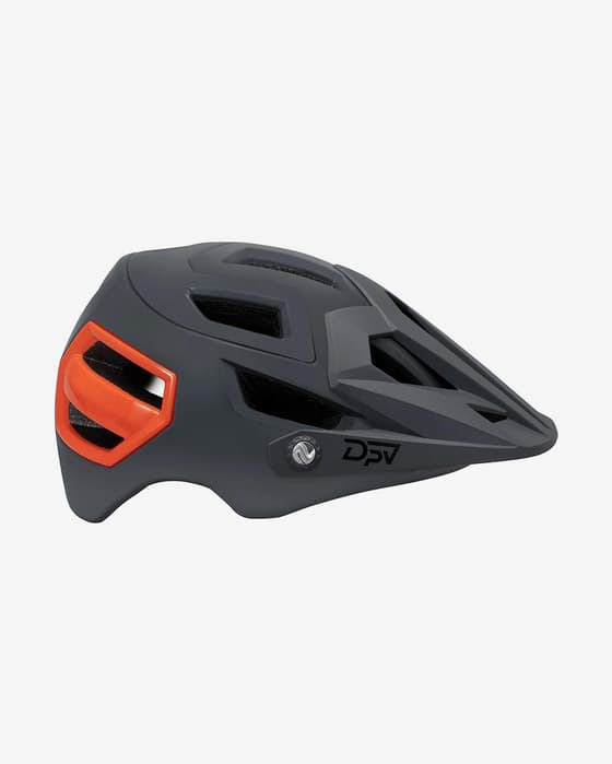 Casco DPV Centaur gris oscuro naranja