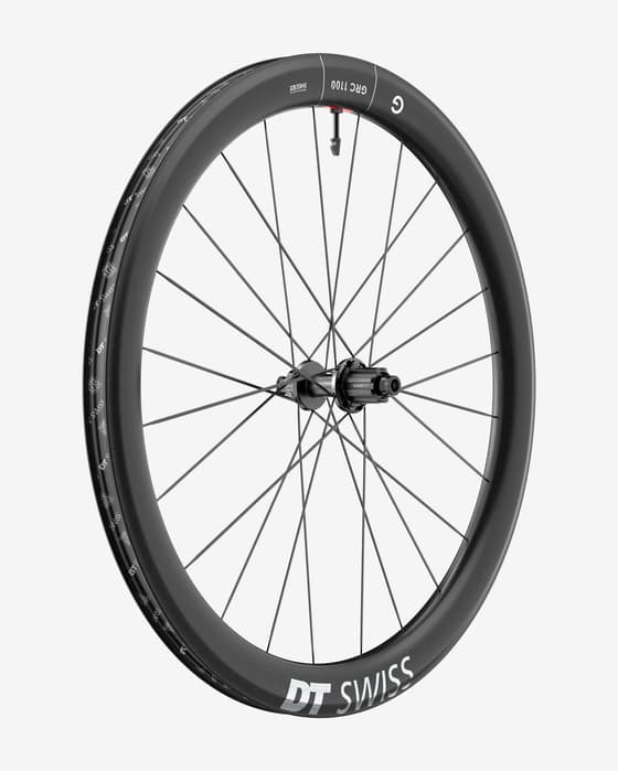 Roda traseira DT Swiss GRC 1100 Dicut 50 mm Disco Center Lock Eixo passante 12x142 mm
