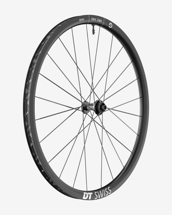 Roda dianteira DT Swiss GRC 1400 Dicut 650B Disc Center Lock Eixo passante 12x100 mm