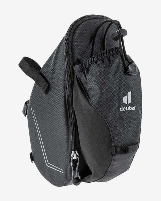 Bolsa sillín portabidones Deuter Bike Bag Bottle negro blanco