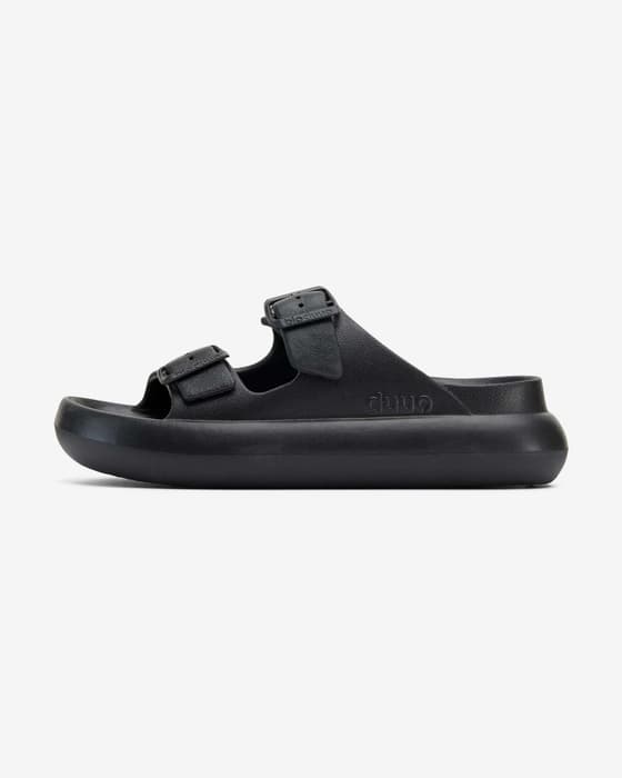 Sandalias Duuo Eva Curvi negro puro mujer