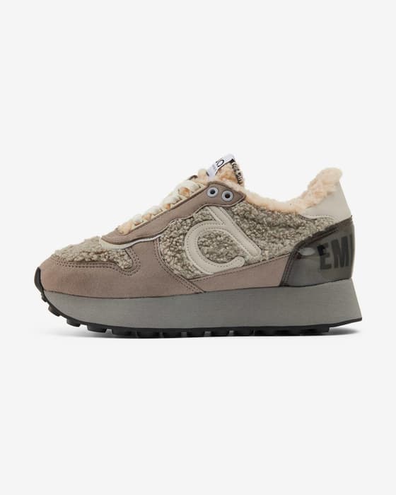 Zapatillas Duuo Calma High marrón blanco crema mujer