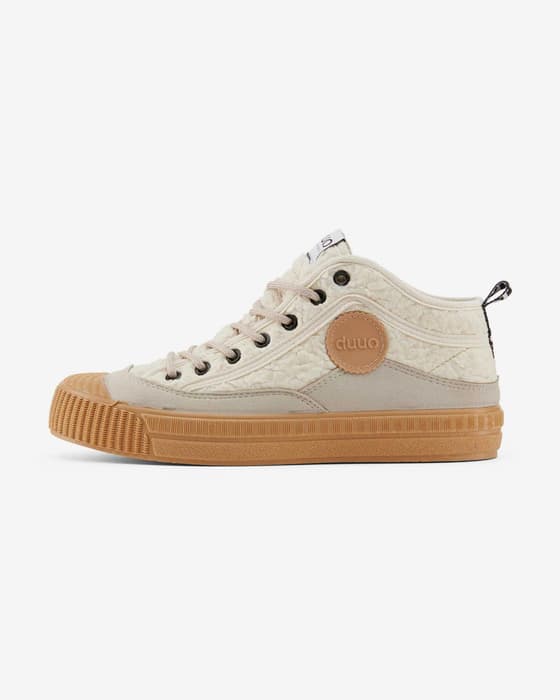 Zapatillas Duuo Col Cover Soft blanco crema beige