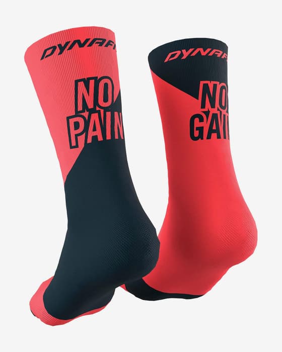 Chaussettes Dynafit No Pain No Gain rouge corail