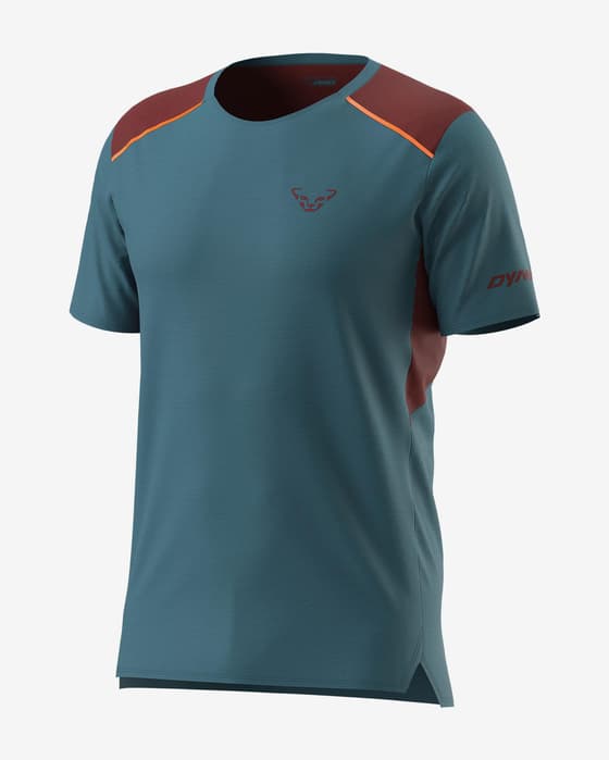 Camiseta Dynafit Sky manga corta azul granate