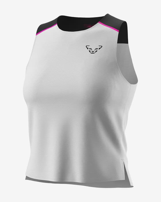 Camiseta Dynafit Sky Crop Top sin mangas blanco mujer
