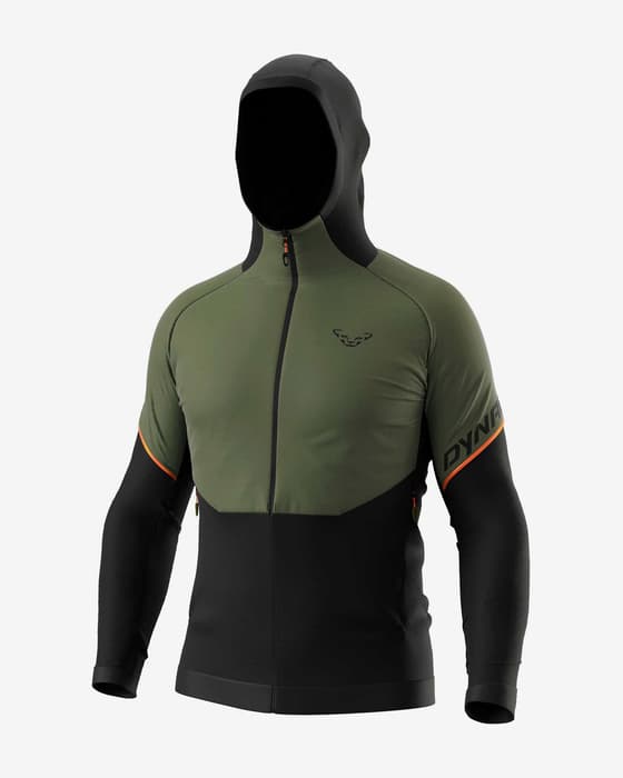 Chaqueta con capucha Dynafit Alpine Hybrid verde tomillo