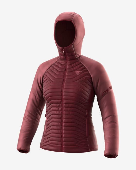 Chaqueta con capucha Dynafit Speed Insulation violeta granate mujer