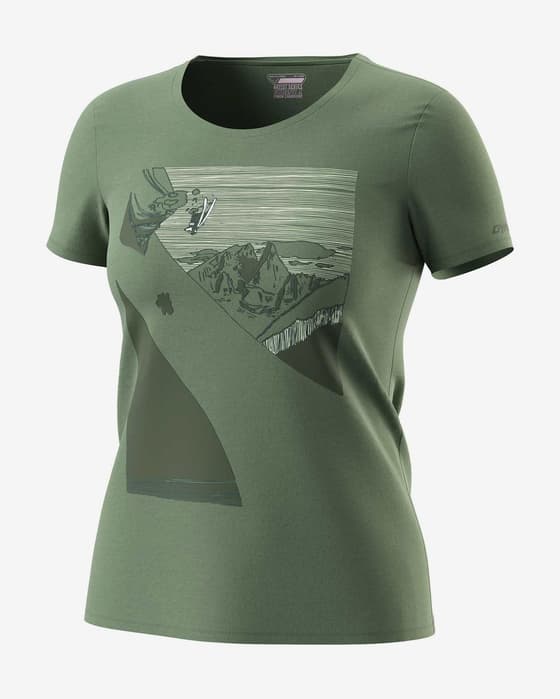 Camiseta Dynafit X S. Charriere manga corta verde pálido mujer