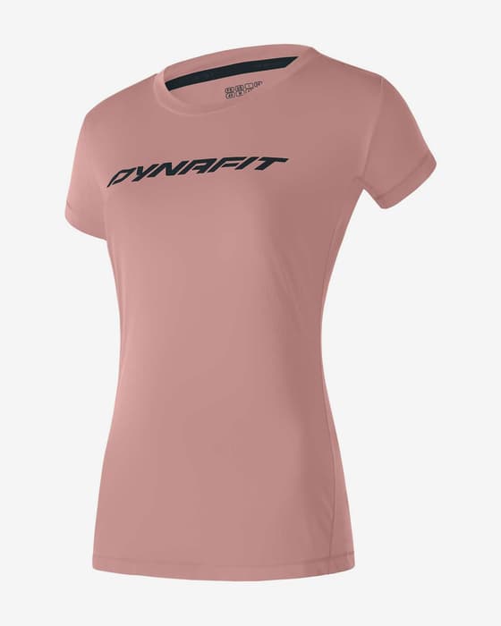 Camiseta Dynafit Traverse manga corta rosa negro mujer