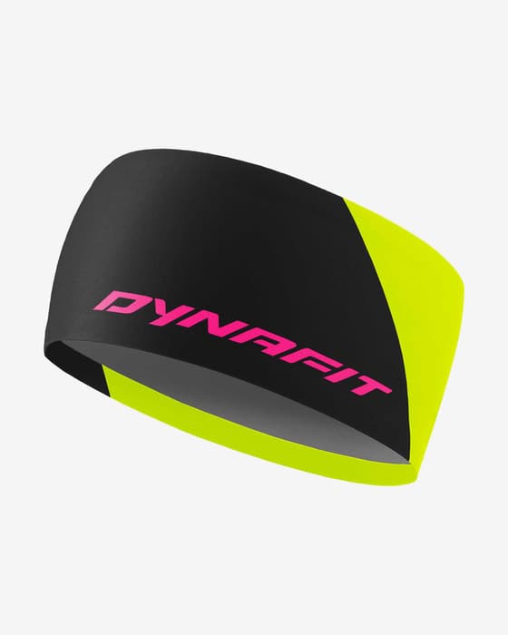 Fascia per la testa Dynafit Performance Dry 2.0 nero giallo neon
