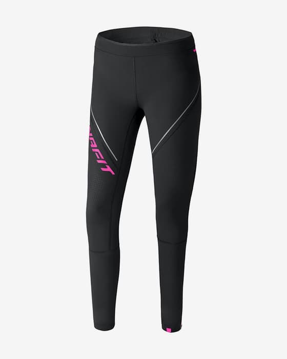 Dynafit Winter Running Damen Laufhose schwarz/rosa